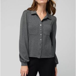 WHBM The Passporter Button Shirt